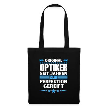 Zur Perfektion gereifter Optiker - Stoffbeutel - Schwarz - Vorne