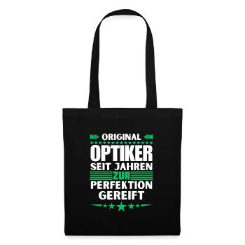 Zur Perfektion gereifter Optiker - Stoffbeutel - Schwarz - Vorne