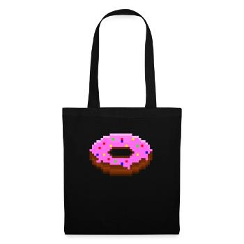 Donut - Stoffbeutel - Schwarz - Vorne