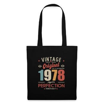vintage original 1978 birthday gift 43 years - Tote Bag - black - Front