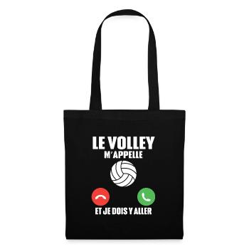 Le Volley m'appelle - Sac en tissu - noir - Devant
