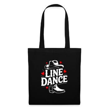 La danse en ligne : mon hobby - ma passion - mon truc - Sac en tissu - noir - Devant