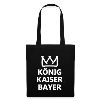 König aus Bayern - Stoffbeutel - Schwarz - Vorne