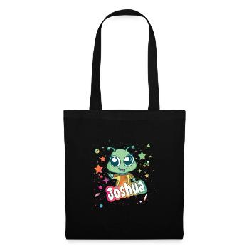 JOSHUA - Beautiful boy name with cute alien - Tote Bag - black - Front