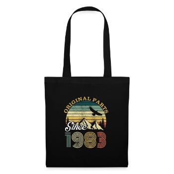 Vintage 1983 83 Birthday Retro Vintage Gift - Tote Bag - black - Front