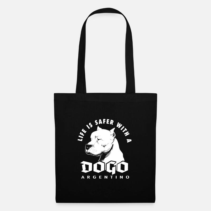 Dogo Argentino - Stoffbeutel - Schwarz