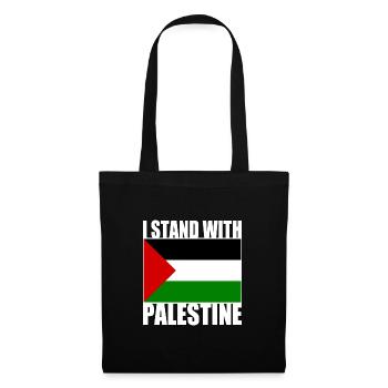 I stand with palestine - Sac en tissu - noir - Devant