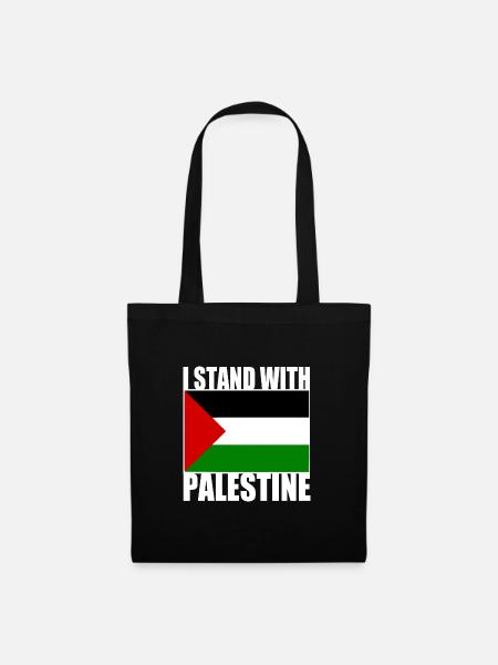 I stand with palestine - Tote Bag - black