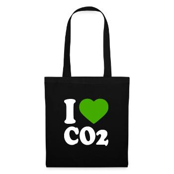 I love co2 - Tote Bag - black - Front