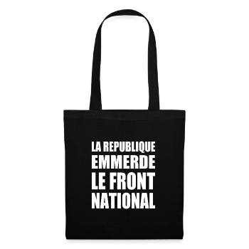 The Republic fucks the National Front - Tote Bag - black - Front