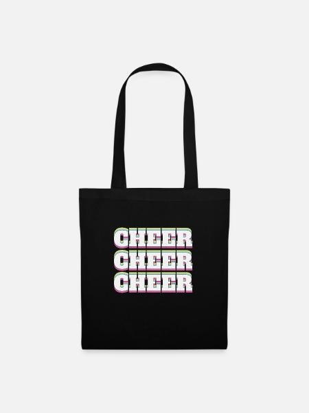Cheer - Cheerleading design - Stoffbeutel - Schwarz