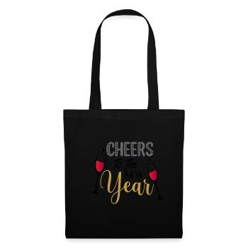 Bravo Nouvel An Nouvel An Noël - Sac en tissu - noir - Devant