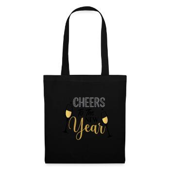 Bravo Nouvel An Nouvel An Noël - Sac en tissu - noir - Devant