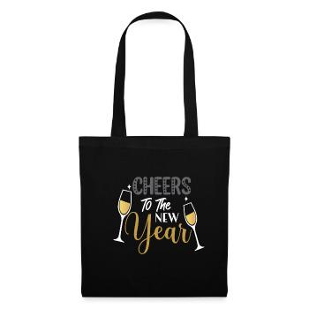 Bravo Nouvel An Nouvel An Noël - Sac en tissu - noir - Devant