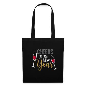 Cheers New Year New Year's Eve Christmas - Tote Bag - black - Front