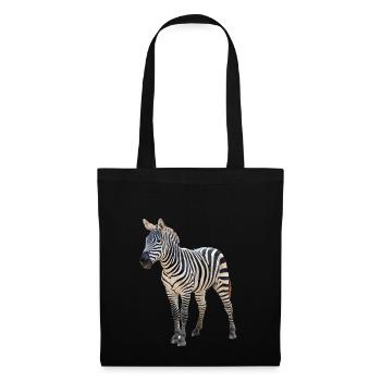 Zèbre - Sac en tissu - noir - Devant