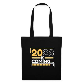 Joyeux Nouvel An 2023 Réveillon du Nouvel An Noël - Sac en tissu - noir - Devant