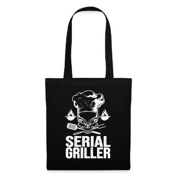BBQ serial griller cadeau humour homme barbecue - Sac en tissu - noir - Devant