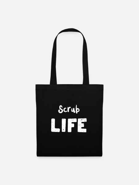 Scrub Life - Nurse - Stoffbeutel - Schwarz