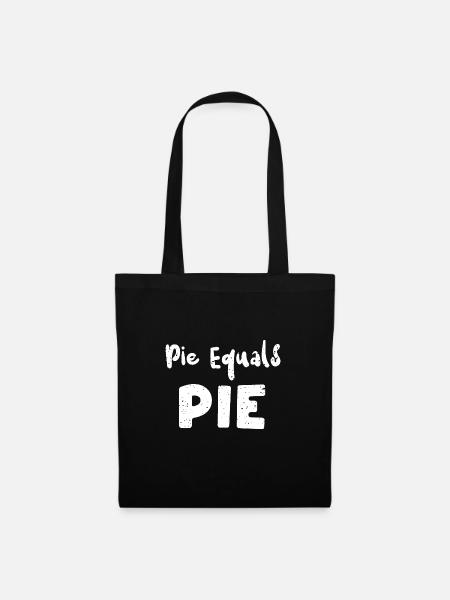 Pie Equals Pie - Math - Stoffbeutel - Schwarz