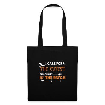 Je me soucie des citrouilles les plus mignonnes que j’ai... - Sac en tissu - noir - Devant