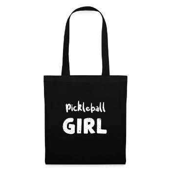 Pickleball Girl - Sports - Stoffbeutel - Schwarz - Vorne