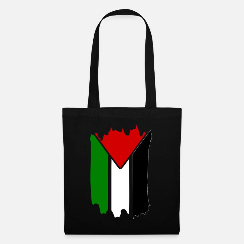 free palestine - Stoffbeutel - Schwarz