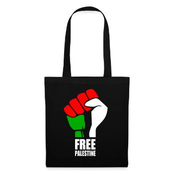 Free palestine - Stoffbeutel - Schwarz - Vorne