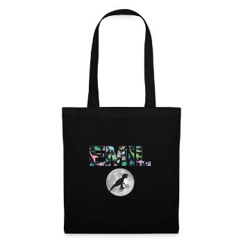 EMIL - Beautiful boy name with dinosaur - Tote Bag - black - Front