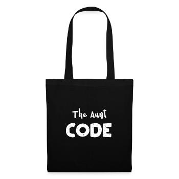 The Aunt Code - Aunt - Stoffbeutel - Schwarz - Vorne