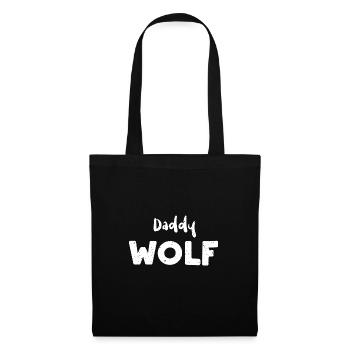 Daddy Wolf - Dad - Stoffbeutel - Schwarz - Vorne