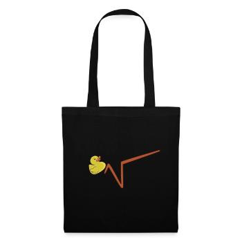 Duck Root Math Math Professeur Nerd - Sac en tissu - noir - Devant