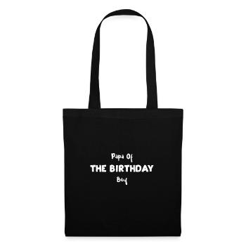Papa Of The Birthday Boy - Dad - Stoffbeutel - Schwarz - Vorne