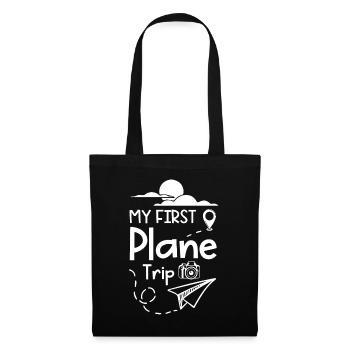 Mon premier voyage en avion - Sac en tissu - noir - Devant