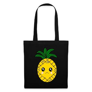 Ananas Kawaii Fruits Kawaii Fruits Kawaii - Sac en tissu - noir - Devant