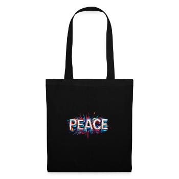 PEACE – an expression of freedom and hope - Tote Bag - black - Front