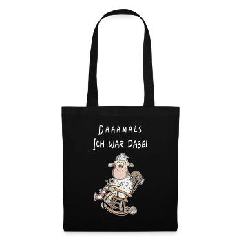 Daaamals - Ich War Dabei Schaf I Funshirt Senior - Stoffbeutel - Schwarz - Vorne