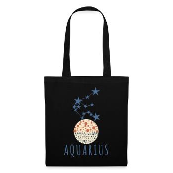 La constellation du Verseau - Sac en tissu - noir - Devant