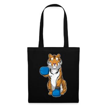 Tiger Boxer Boxing Gloves Boxing - Tote Bag - black - Front
