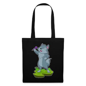 Wolf Dart Dartpfeil - Tote Bag - black - Front
