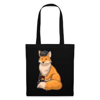 Fox Painter Peinture Pinceau - Sac en tissu - noir - Devant