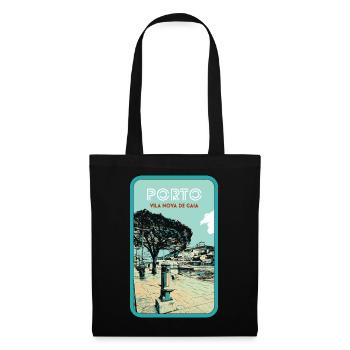 Vila Nova de Gaia: View of Porto - Tote Bag - black - Front