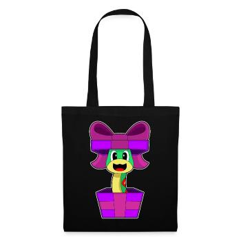 Forfait de Noël serpent - Sac en tissu - noir - Devant