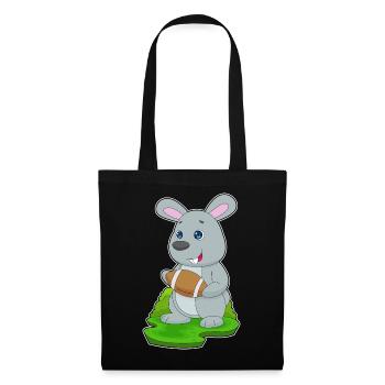 Rabbit American Football Sports - Tote Bag - black - Front