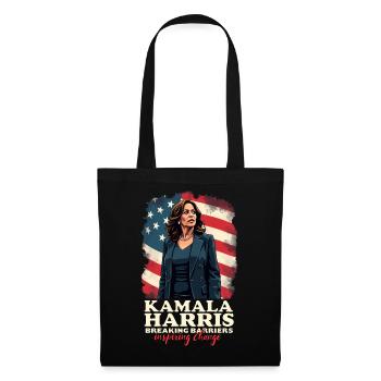 Kamala Harris Breaking Barriers Inspiring Change - Tote Bag - black - Front