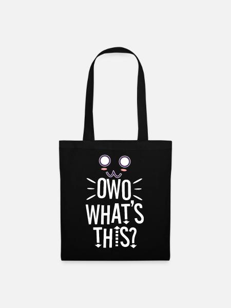 OwO What's This? - Stoffbeutel - Schwarz