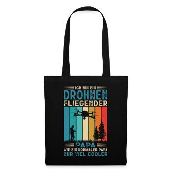 Drohnenpilot Zubehör Drohnen Pilot Drohne Geschenk - Stoffbeutel - Schwarz - Vorne