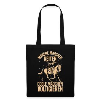 fille cool voltige équitation - Sac en tissu - noir - Devant