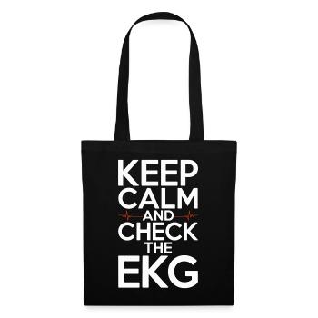 Cardiac Tech Keep Calm And Check Cardiac Imaging - Stoffbeutel - Schwarz - Vorne