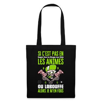Si C'est Pas En Rapport Avec Les Mangas Jeux Vidéo - Sac en tissu - noir - Devant